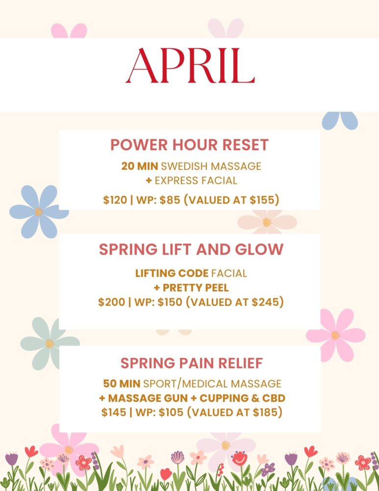 April Day Spa Specials 