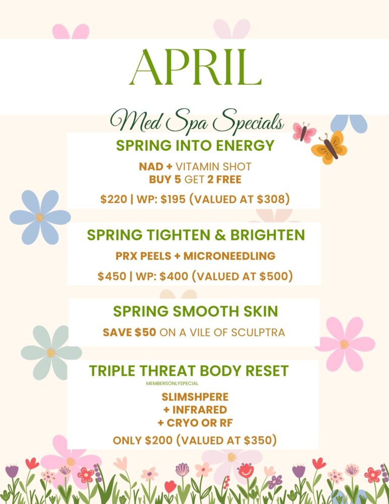 April Med Spa Specials 
